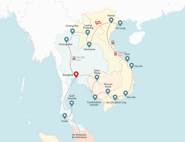 Southeast Asia Itineraries Backpacking Routes Ultimate Guide Indie Traveller