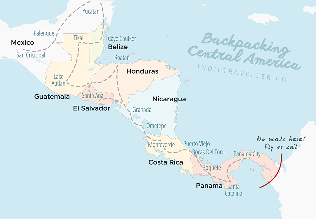 woede cijfer vorst Backpacking Central America Guide [Costs, Route & Tips] • Indie Traveller