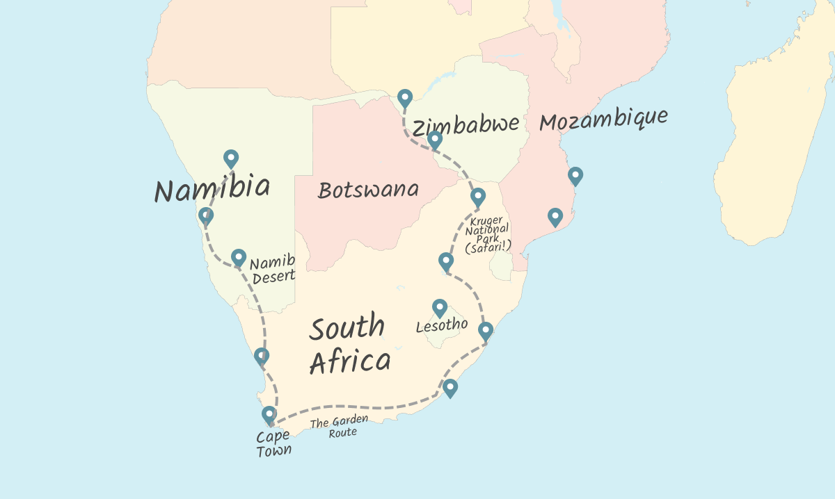 door elkaar haspelen Onafhankelijk Aanzienlijk Where To Go Backpacking: Key Routes Around the World (With Maps) • Indie  Traveller