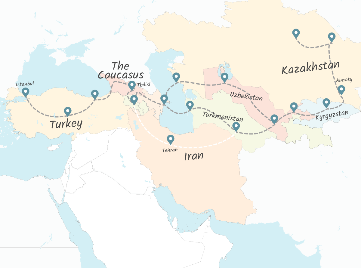 door elkaar haspelen Onafhankelijk Aanzienlijk Where To Go Backpacking: Key Routes Around the World (With Maps) • Indie  Traveller