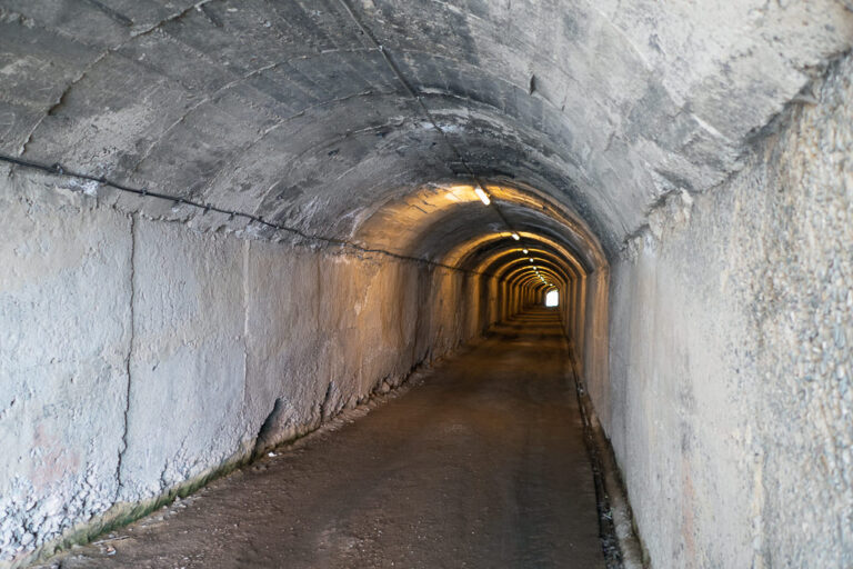 inside the Bunk'Art 1 tunnel complex