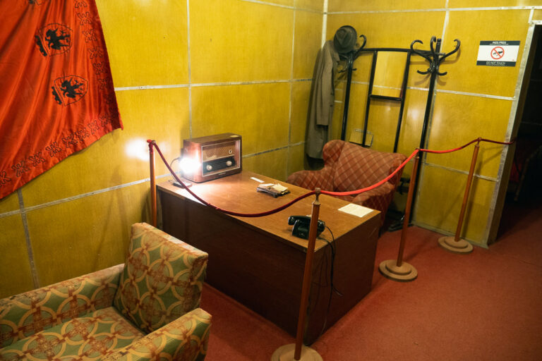 A communist-era office in the Bunk’Art 1 museum