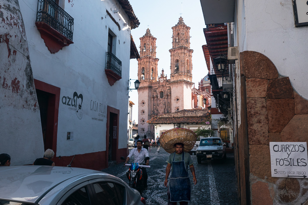 Street life in the town of Taxco