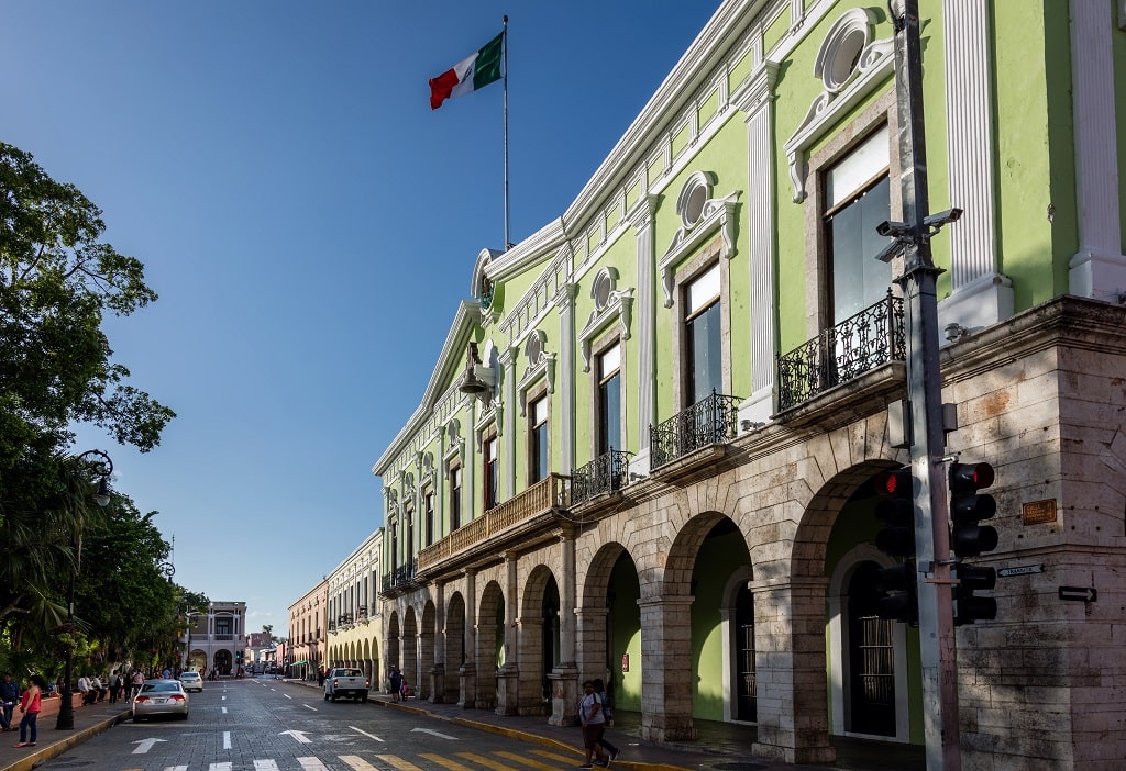 The Government Palace in Merida, Mexico