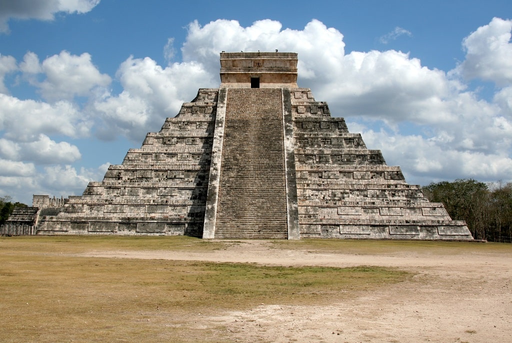 The Kukulkan Pyramid in Mexico