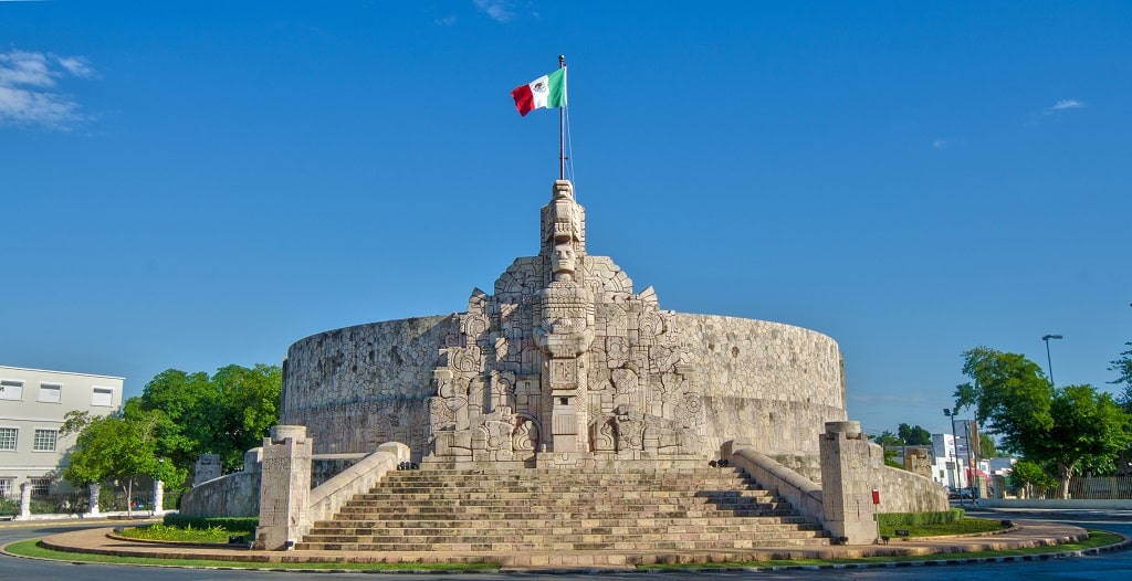 The monument to the Fatherland in Merida, Mexico
