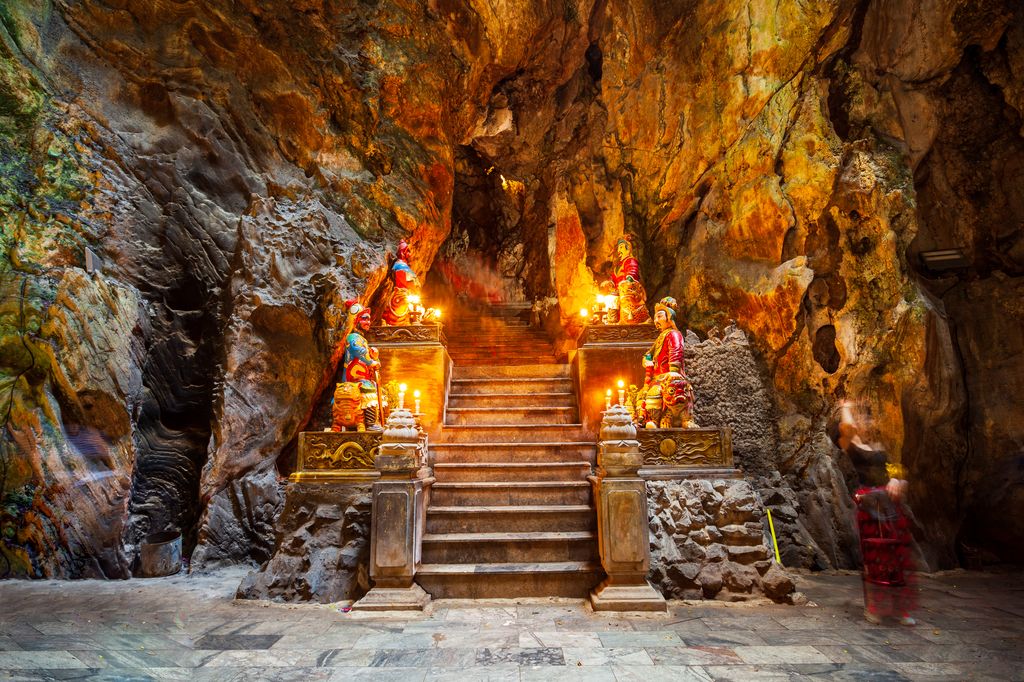 A cave at the Marble Mountains in Danang, Vietnam