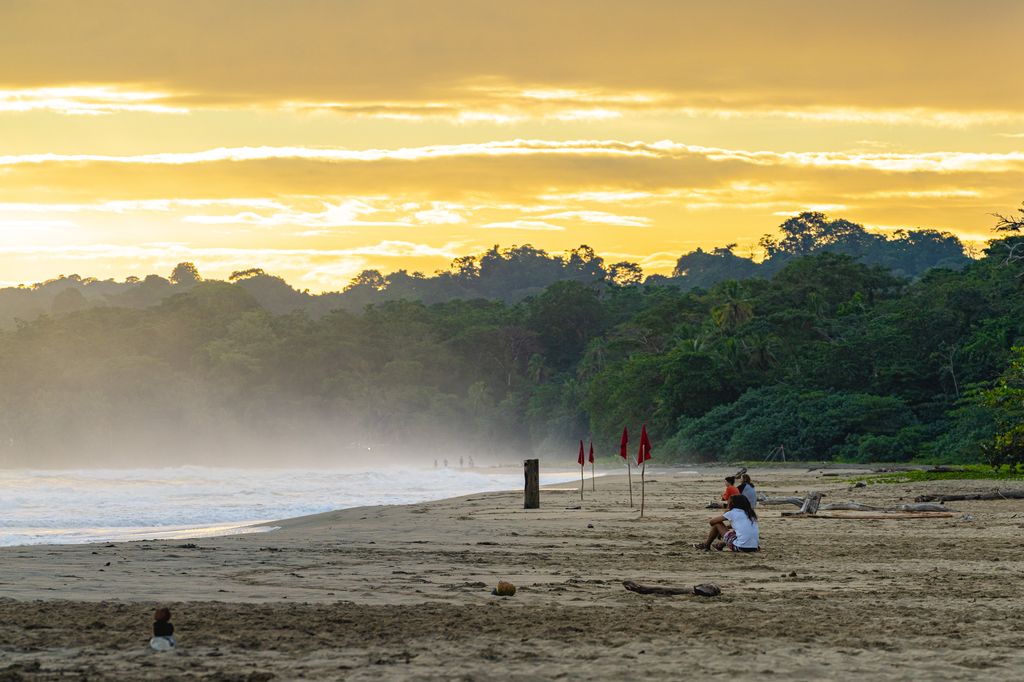 Sunrise at a beach in Costa Rica