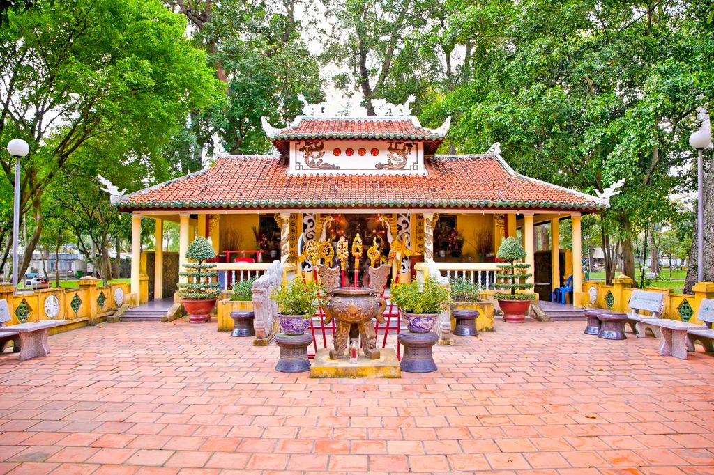 A temple at Tao Dan Park, Ho Chi Minh City, Vietnam