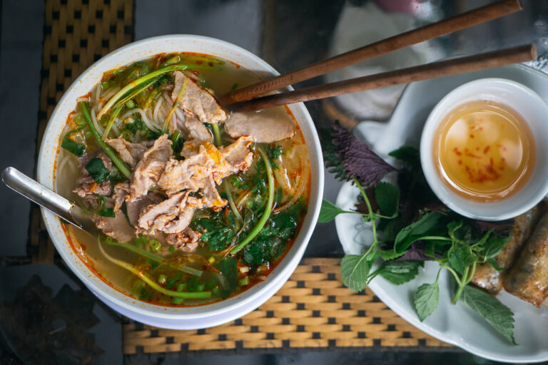 Vietnamese spicy noodle soup (Bún Bò Huế)