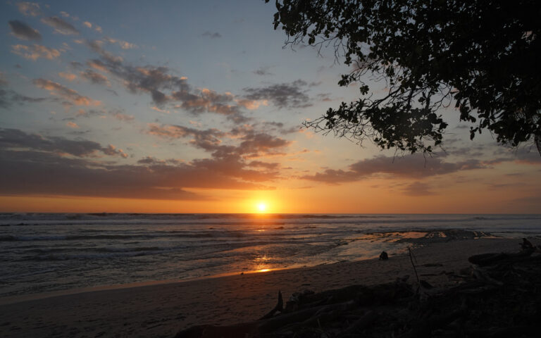 Playa Santa Teresa during sunset