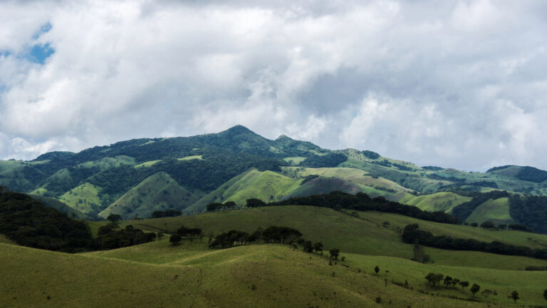 rolling green hills and meadows of Guanacaste